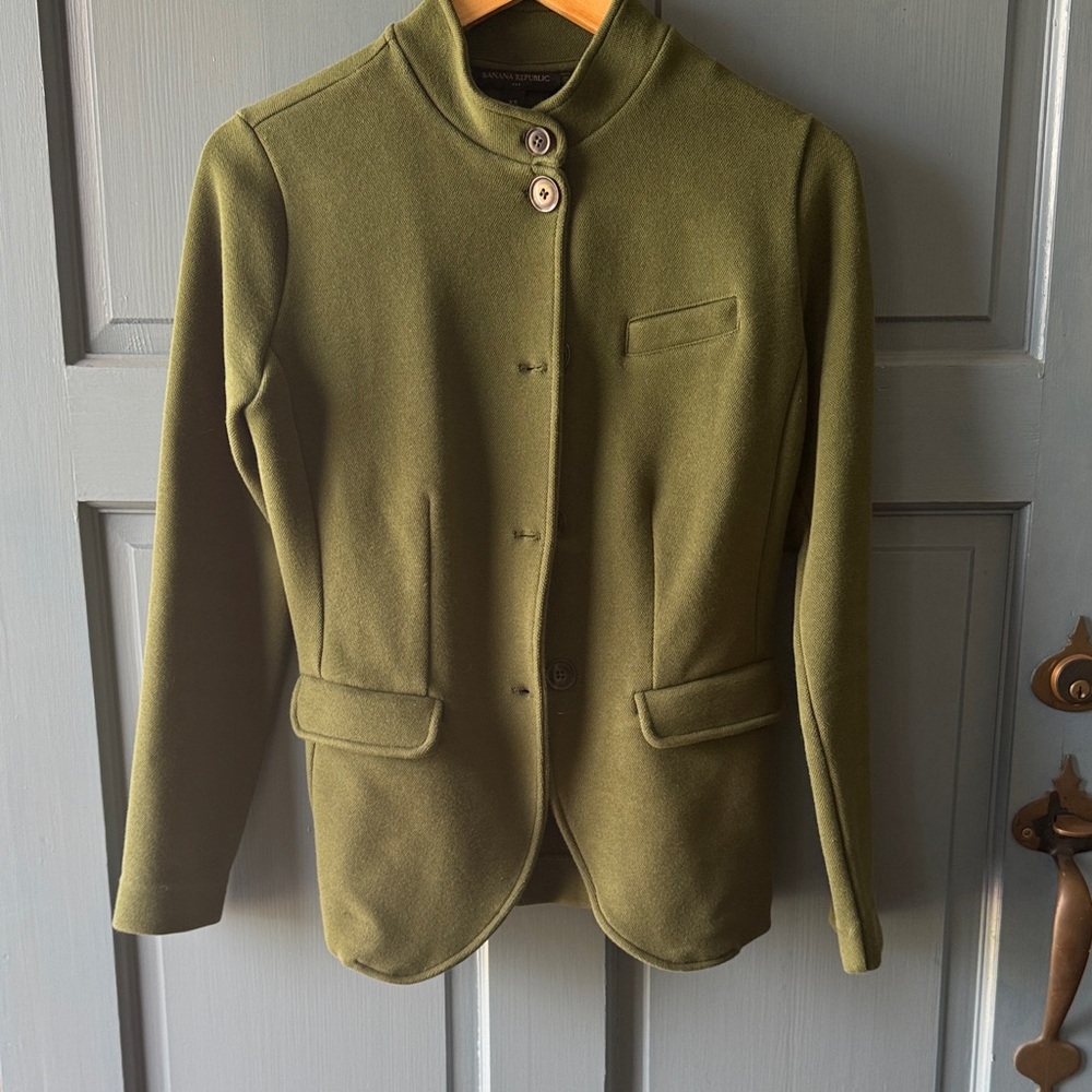 Banana Republic Loden Green Lightweight Women's Blazer